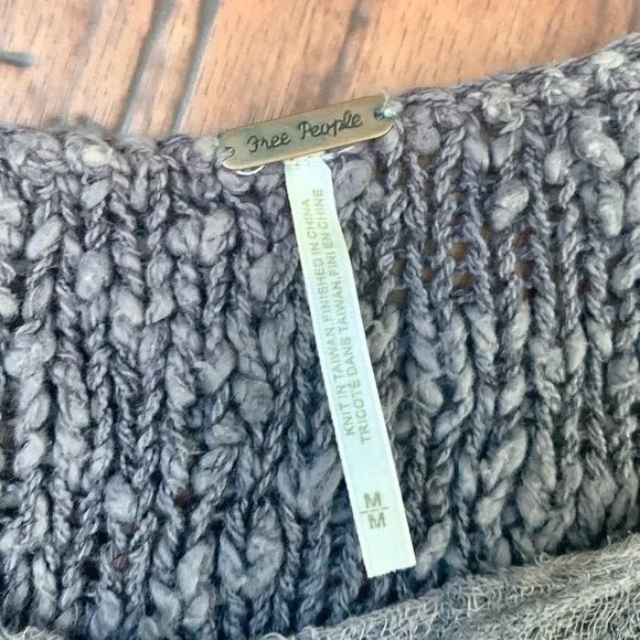 Free People gray knit sweater - Picture 2 of 5
